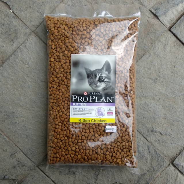 Repack Pro Plan Kucing 1Kg Kitten Chicken 1 Kg Makanan Kering Proplan