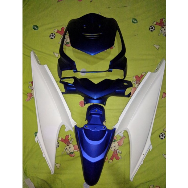 Full Body Halus Beat Karbu Biru Putih Doff