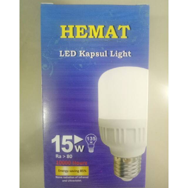 Lampu LED HEMAT 15 Watt Putih