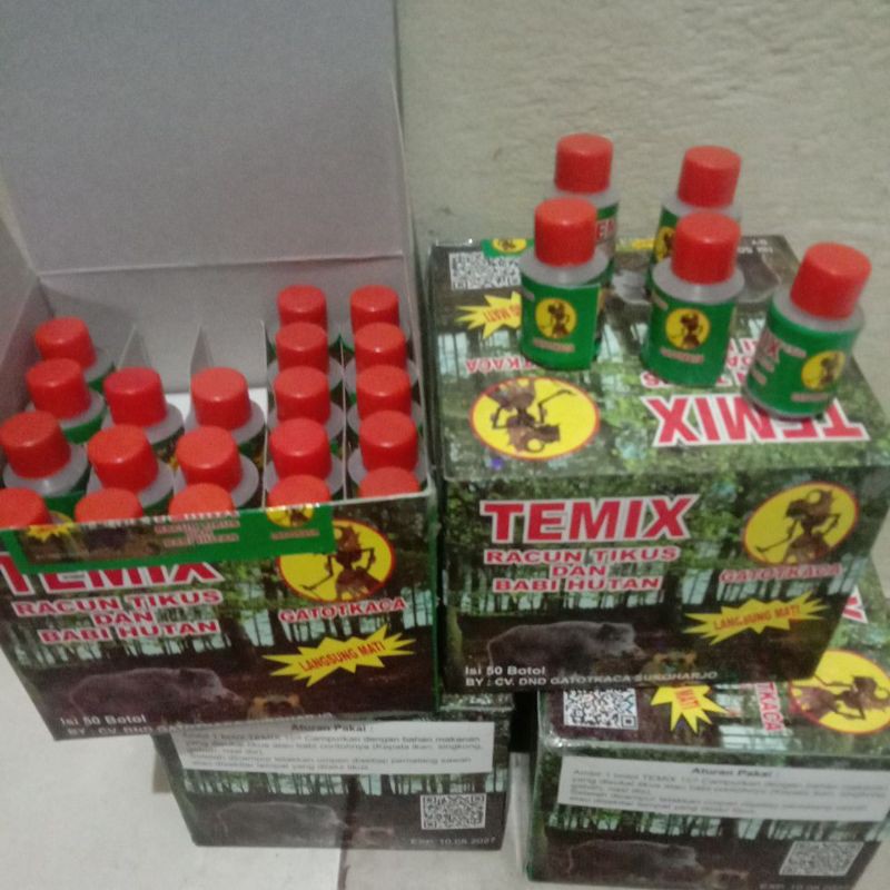 Temix Botol Racun Tikus dan Babi Hutan Themix ampuh basmi tikus