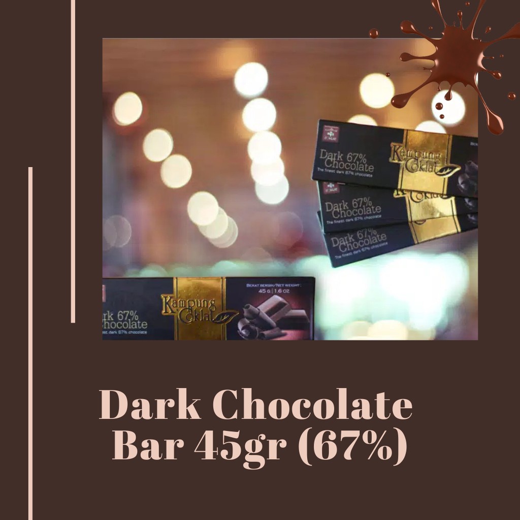 

Dark Chocolate Bar 45gr (67%)