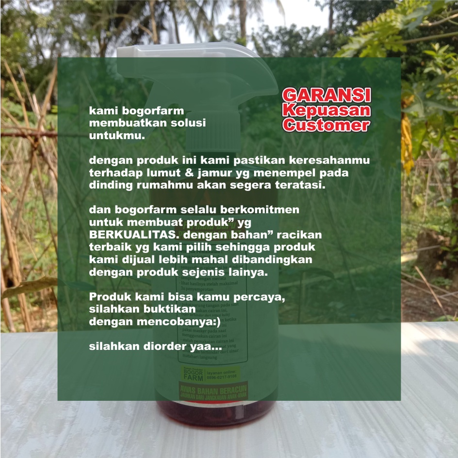 [bogorfarm] Obat PEMBERSIH LUMUT &amp; JAMUR DINDING 1 Liter (SIAP PAKAI)