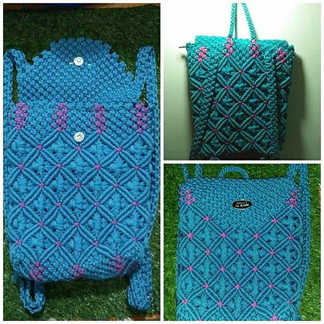 

Tas punggung (muat banyak buku, kuat, benang halus, tali panjang) 75k