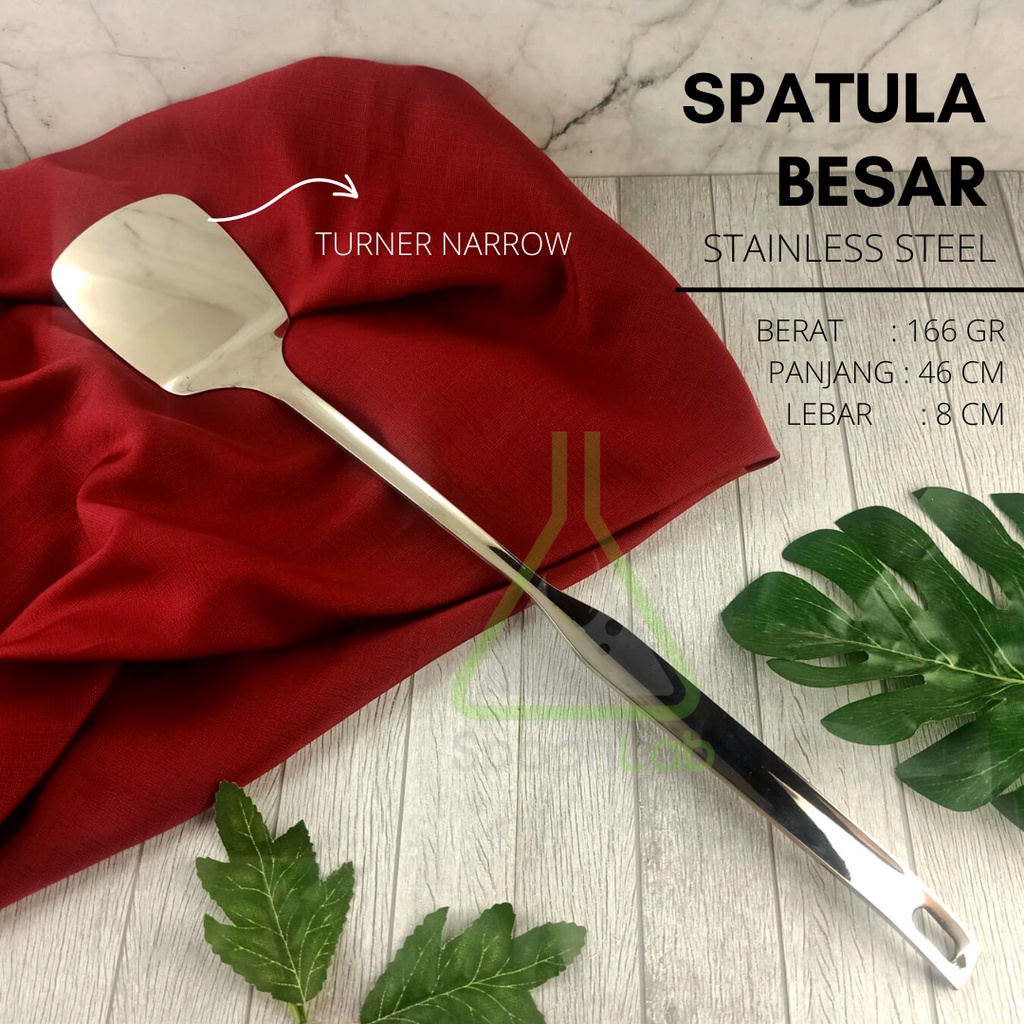SPATULA BESAR SUTIL SUSUK MASAKAN BESAR STAINLESS STEEL TEBAL MURAH