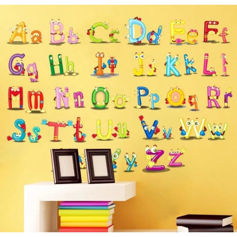 stiker dinding abjad // wall sticker dinding bagus