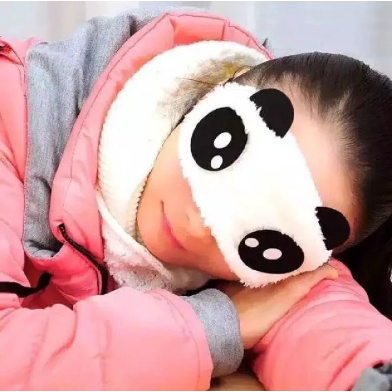 Penutup mata untuk tidur / eye cover /kacamata tidur / sleeping mask lucu panda