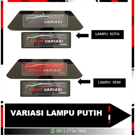 TEMPAT PLAT KHUSUS MOBILIO + LAMPU (BIRU &amp; PUTIH)