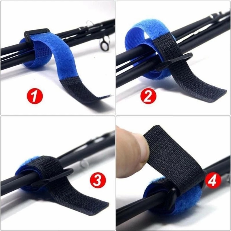 1pc Strap Nilon Multifungsi Panjang 20cm Reusable Untuk Joran Pancing