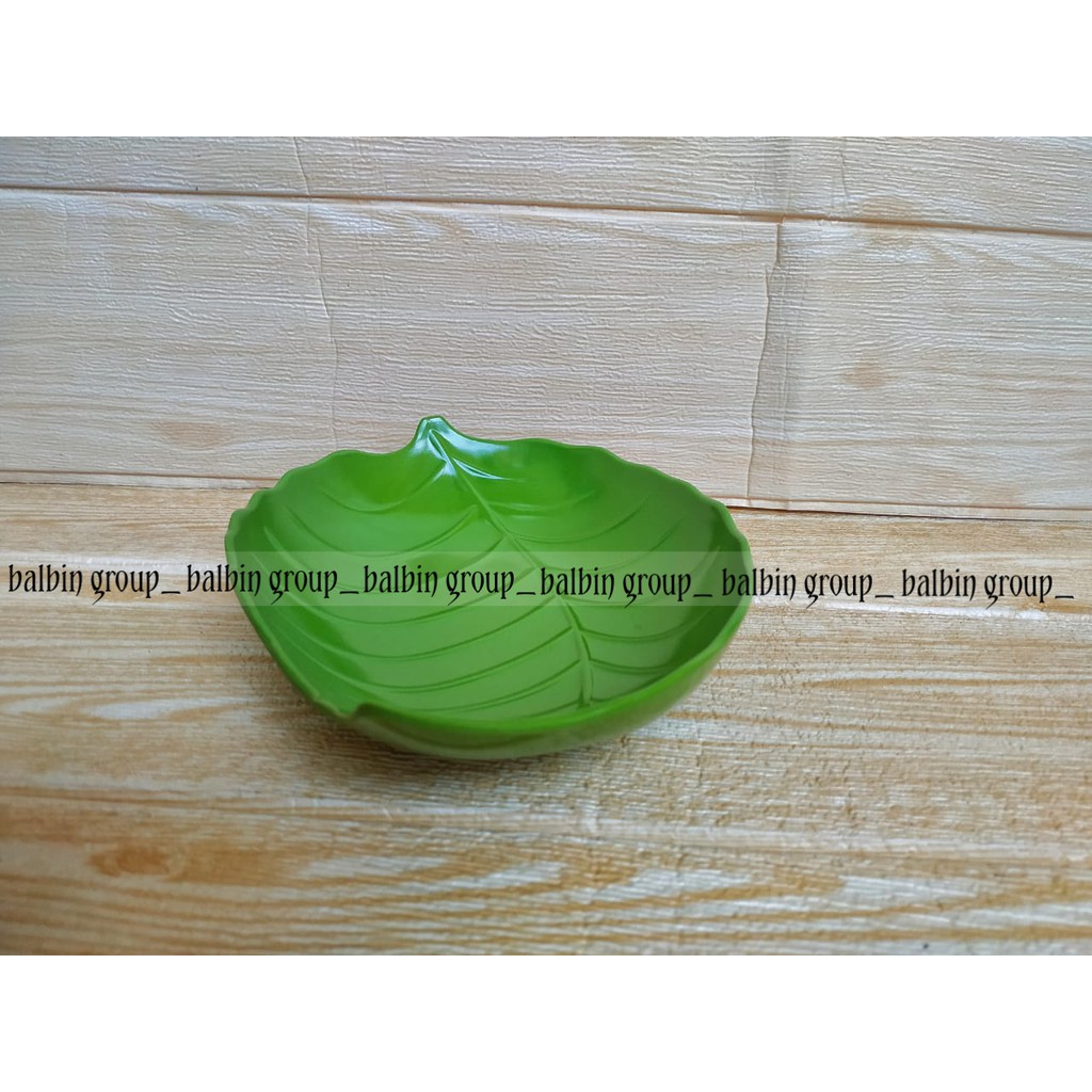 balbin store - 6 mangkuk daun 6inc melamine asli-mangkuk unik model daun