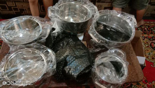 High Pot Panci Set Steamer 12 Pcs