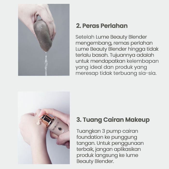 Lumecolors Beauty Blender / Sponge Make Up Lumecolors / Spons untuk Meratakan Foundation