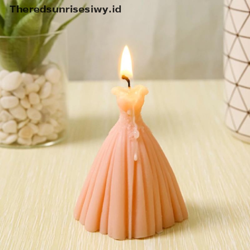 # Alat Rumah Tangga # Cetakan Adonan Kue Mousse &amp; Cokelat Desain Dress Pernikahan Bahan Silikon Model DIY