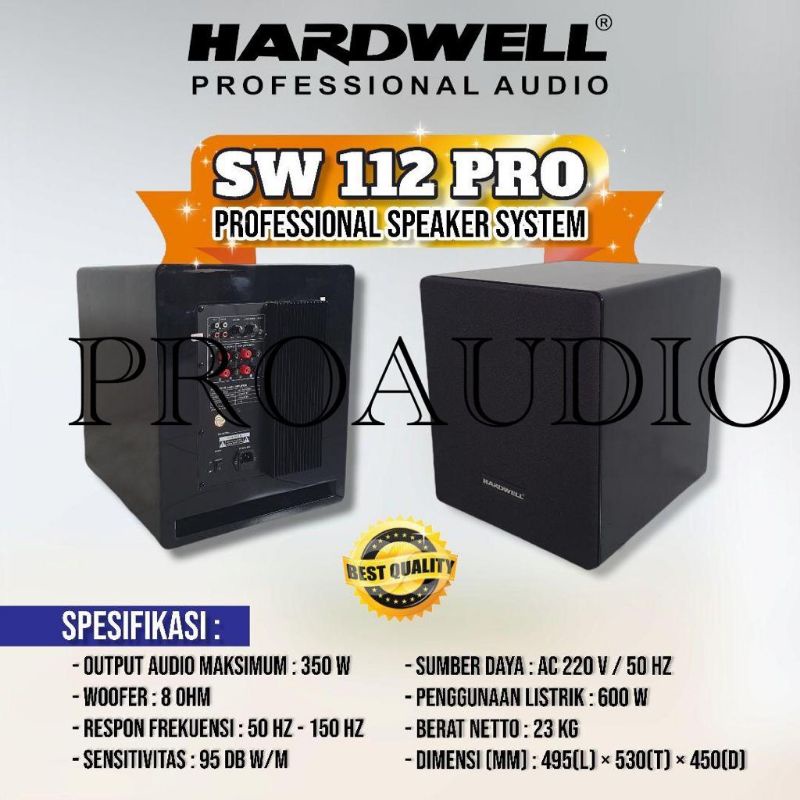 subwoofer aktif hardwell SW 112 Pro SW112PRO Satuan ORI