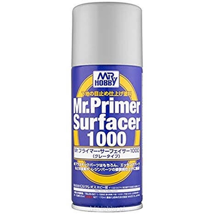 Original Mr Hobby Mr Primer Surfacer 1000 Spray for 3D Print Finishing