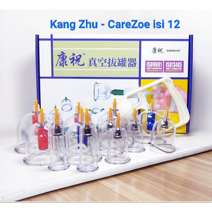 ALAT BEKAM KANGZHU 12 KOP ANGIN + JARUM & PEN BEKAM SEDOT DARAH KOTOR