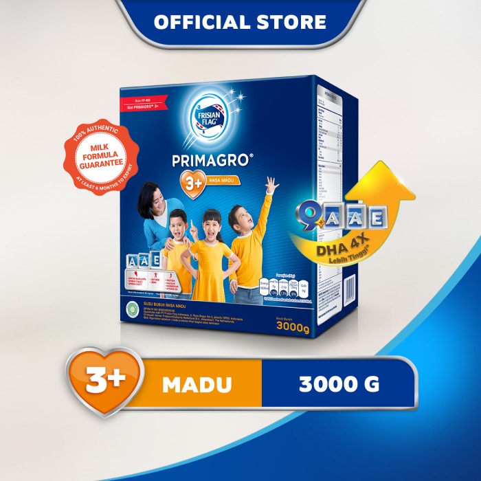 

Frisian Flag Primagro 3+ Madu 3000g