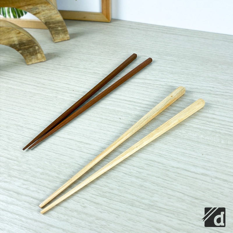 DADALALA [1 Set] Sumpit Kayu Korea Model Lancip dan Panjang 22 Cm