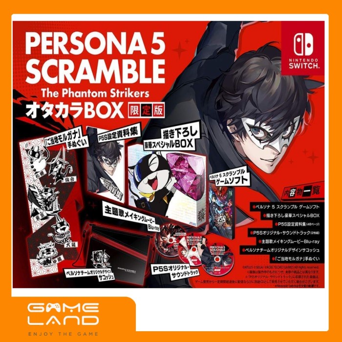 PROMO PERSONA 5 STRIKERS SCRAMBLE OTAKARA BOX COLLECTOR T415T