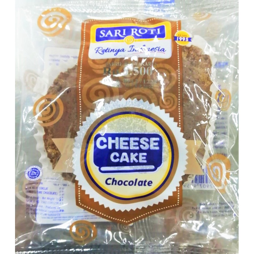 

Sari Roti Cheese Cake Rasa Coklat 55gr