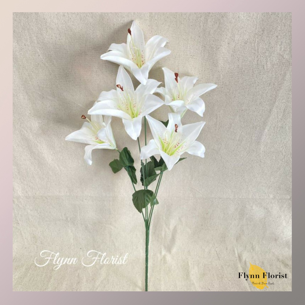 Bunga Tiger Lily X5 (satuan) Bunga Artificial / Bunga Plastik / Bunga Dekorasi / Pernikahan-1