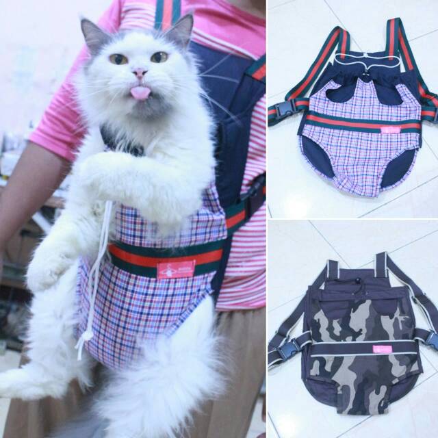 Gendongan untuk hewan peliharaan kucing dan anjing size S M L XL