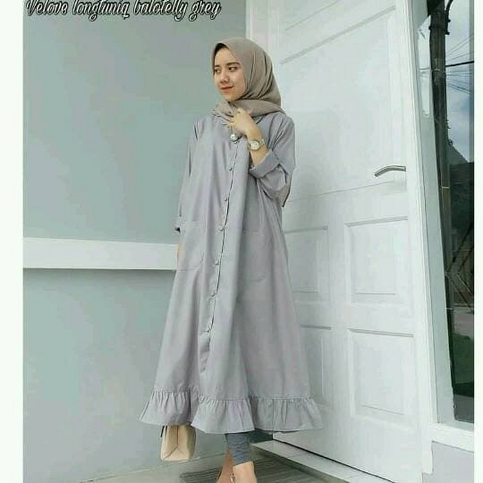 velove tunik murah / grosir baju hijab/ grosir baju wanita