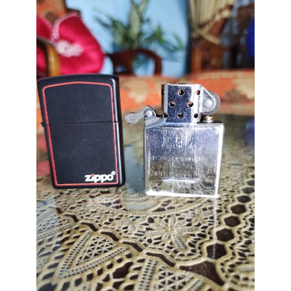 zippo bekas black matte original 100%