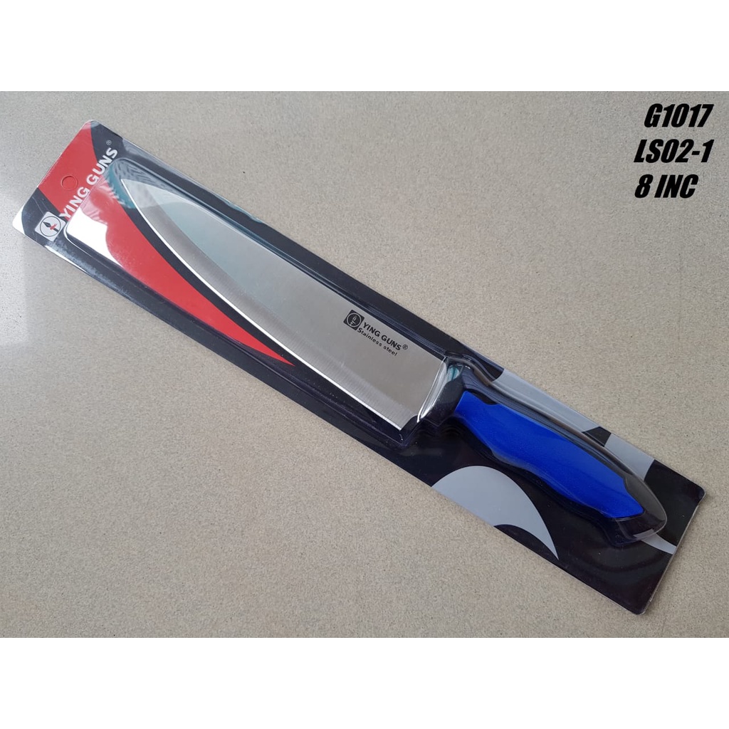 Pisau Dapur pisau sayur. PISAU SET. PISAU DAGING G-1017 Ying Guns Gagang Plastik Bilah stainlees 20 
