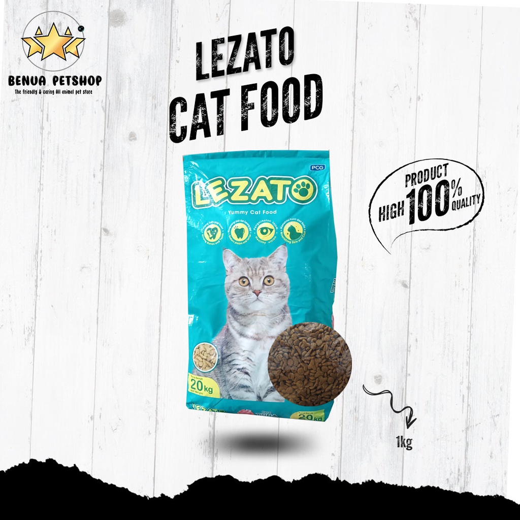 makanan kucing kering murah Lezato rasa Tuna Adult 1kg