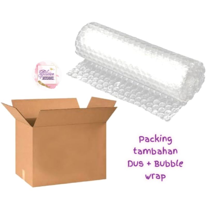 

Packing tambahan dus + bubble wrap