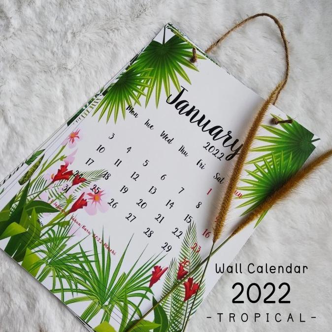 

Office & Stationery | Document Organizer | Kalender Dinding 2022 - Tropical | Best Seller