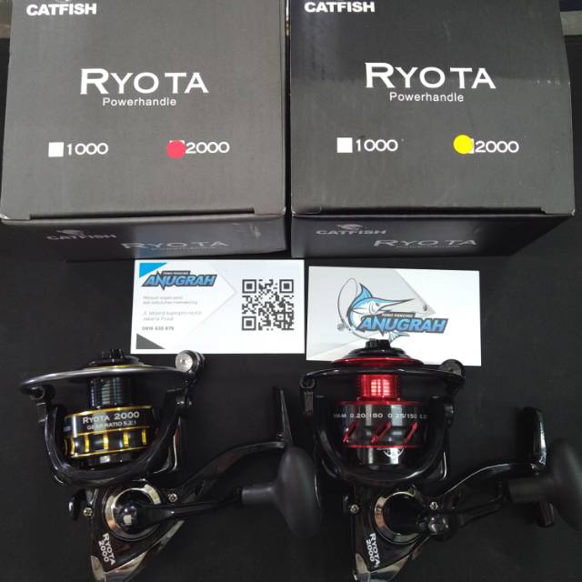 Reel pancing catfish ryota 2000 power handle 12+1 ball bearing