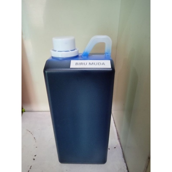 

Tinta stempel warna flash otomatis isi 1 Liter BIRU MUDA