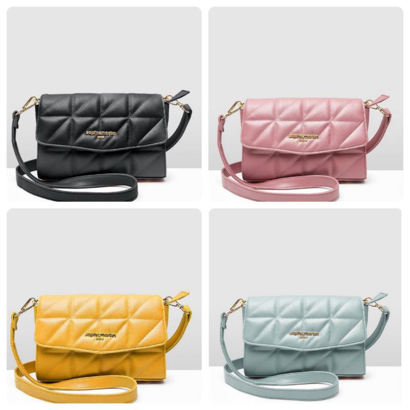 TAS GEMAYA SLING BLACK / PINK / YELLOW / GREEN / SOPHIE PARIS - T7683Y1 T7976B5 T7977P3