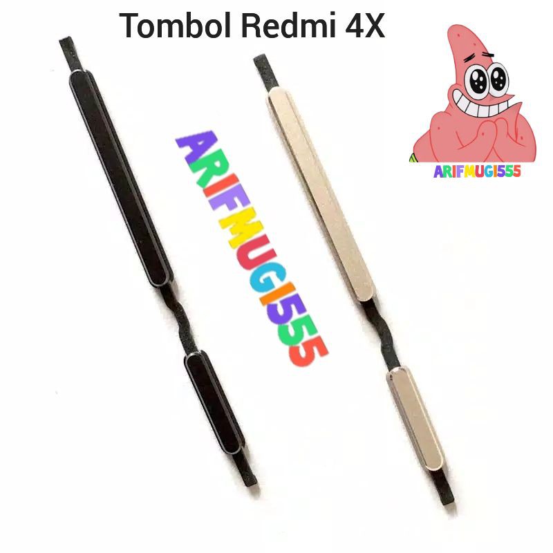 Tombol On Off plus power volume xiaomi redmi 4x