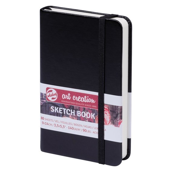 

(BISA COD) talens art creation hardcover sketch book 9x14cm 140gsm - Hitam