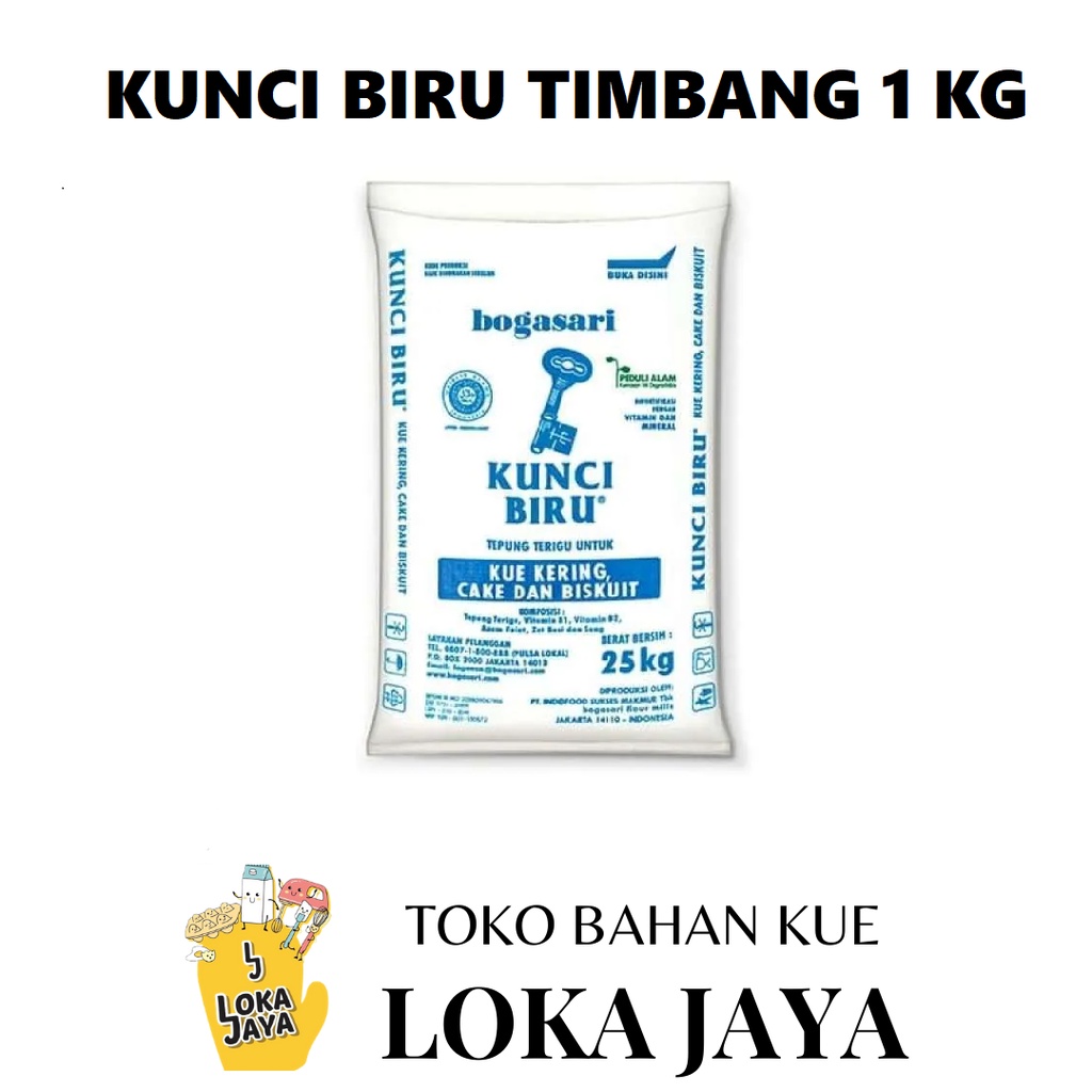 

TEPUNG TERIGU KUNCI BIRU TIMBANG 1 KG