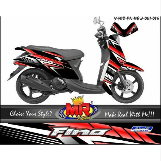 Desain Stiker Motor Fino 125