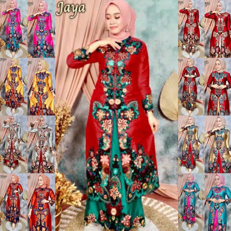 Kebaya Pesta Mewah | Set Rok Tunik Melayu | Set Kebaya Kipas Sapu Jagat | Tunik | Stelan Kebaya Wanita | Kebaya Kondangan | Set Kebaya Modern | Kebaya Seragaman Keluarga | Set Kebaya Busui Frendly Terbaru | Kebaya Tunik bordir Timbul