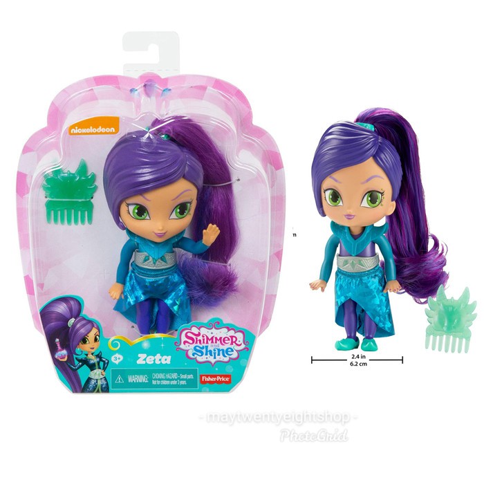 Boneka Shimmer & Shine Nickelodeon Fisher Price Genie Zeta Doll Fisher Ori / Mainan Anak Boneka