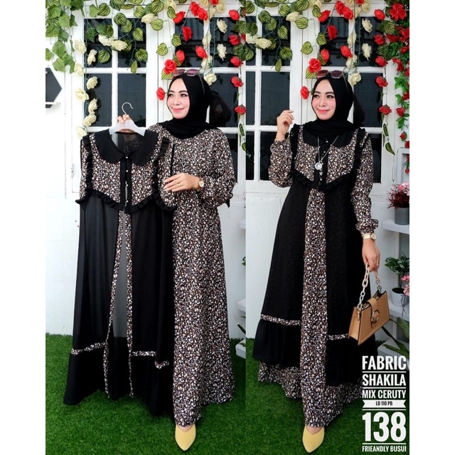 GAMIS OUTHER SHAKILA IMPORT MIX CERUTY BABYDOLL GAMIS WANITA GAMIS KEKINIAN GAMIS LEBARAN FASHION MU