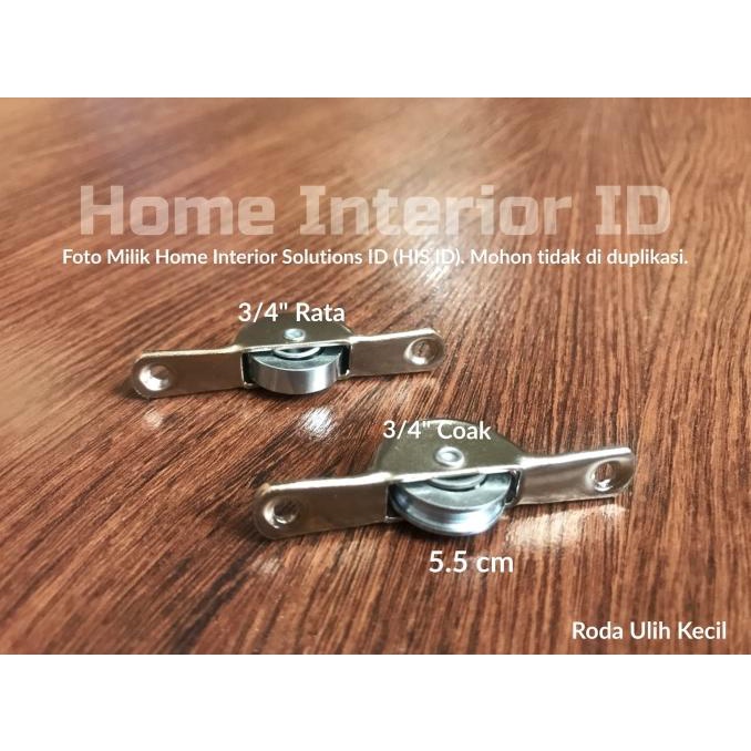 Ready stock] Roda Ulih 3/4 inch - Roda Laher Model Coak - Roda Etalase