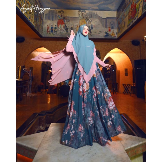De'Lofa Syar’i Ori by Agoest Hanggono / Gamis Set Syar’i / Gamis Pesta Mewah / Dress Muslimah / Fash