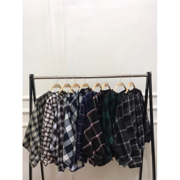 Flanel Batwing Crop