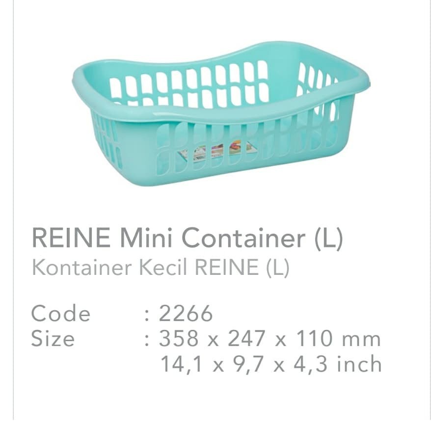 GREEN LEAF Keranjang Container Reine 2266 L Kotak Box Serba Guna Plastik