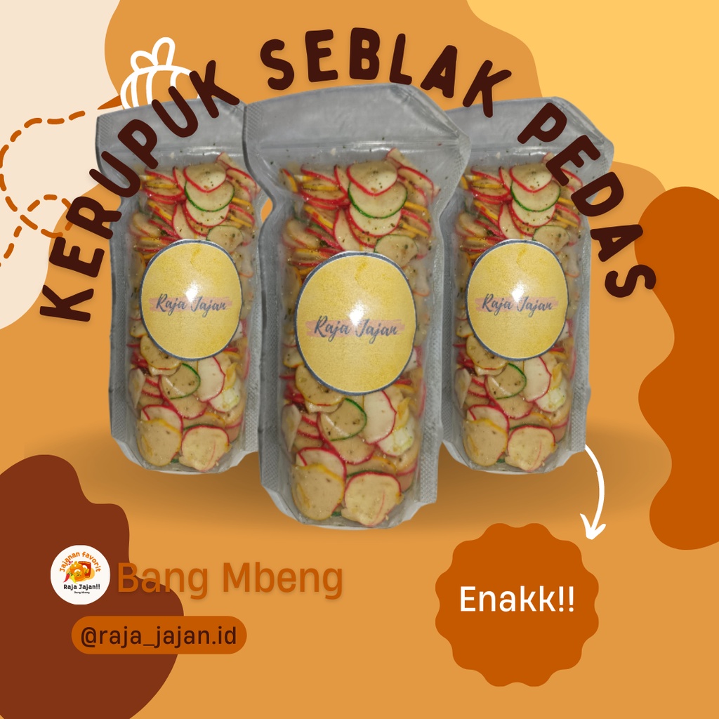 

RAJAJAJAN|KERUPUK SEBLAK PEDAS DAUN JERUK