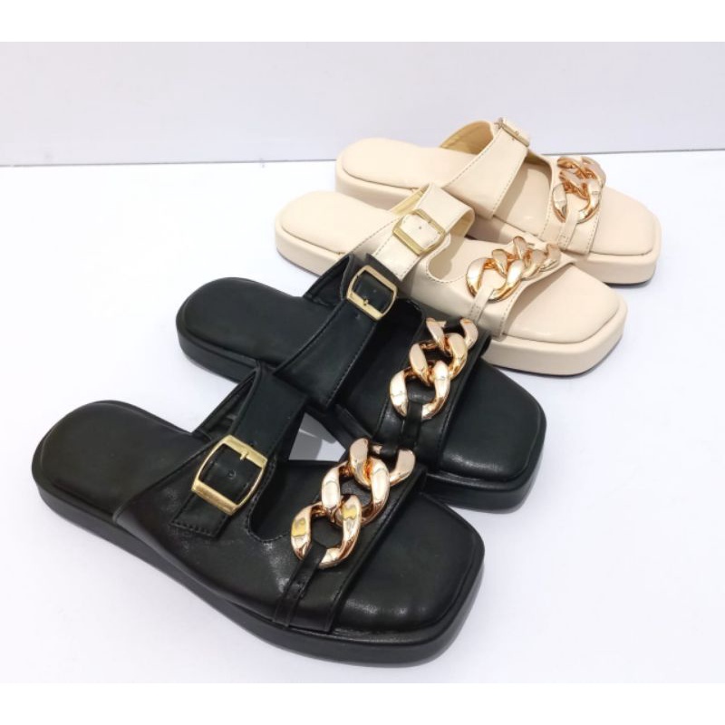 Sandal Wanita Sandal Flatporm DY 02