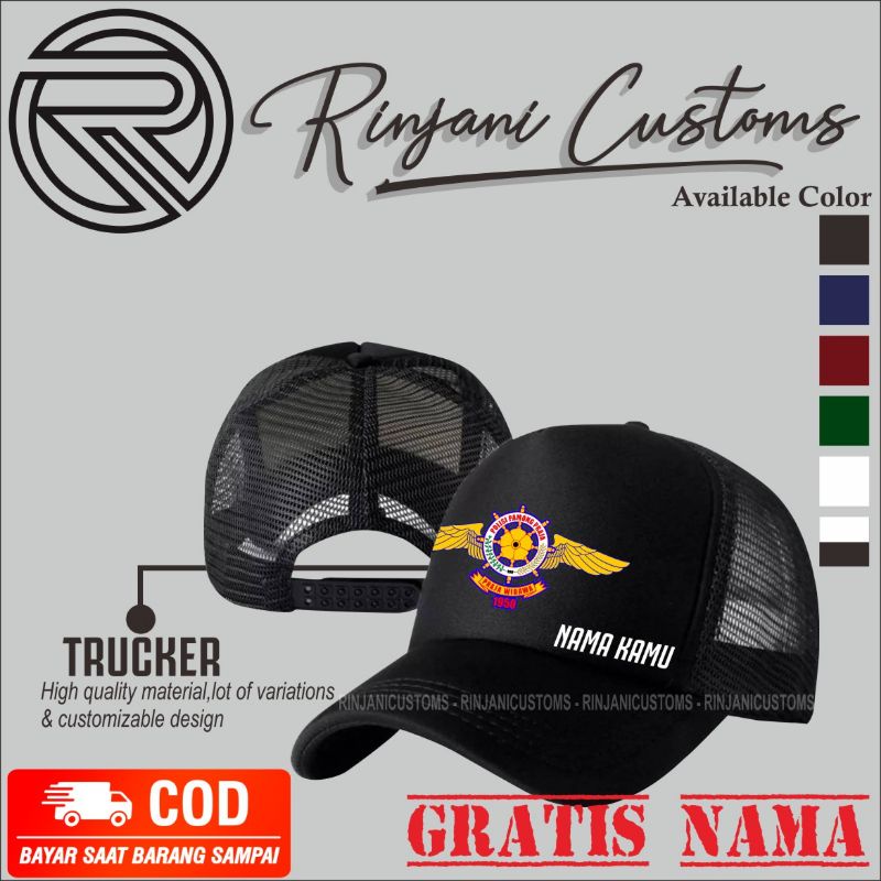 TOPI JARING SATPOL PP TOPI TRUCKER SATPOL PP GRATIS NAMA