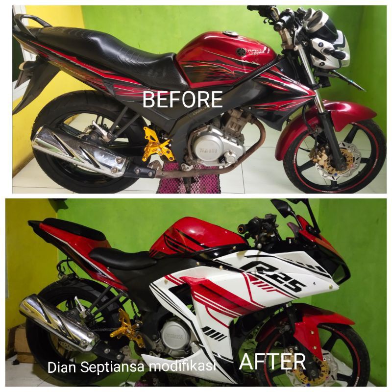 ❤ FULL FAIRING R25 / CBR250RR KHUSUS UNTUK VIXION, BYSON, VERZA, CB150R, CBR150, R15V2, R15V3, THUND
