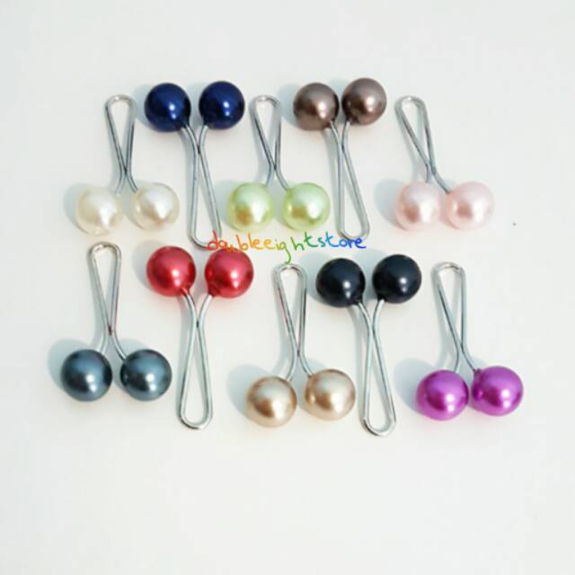 Klip Turki Pearl A001 | Turkey Turkish Jilbab Clip Hijab Penjepit Kerudung Pashmina